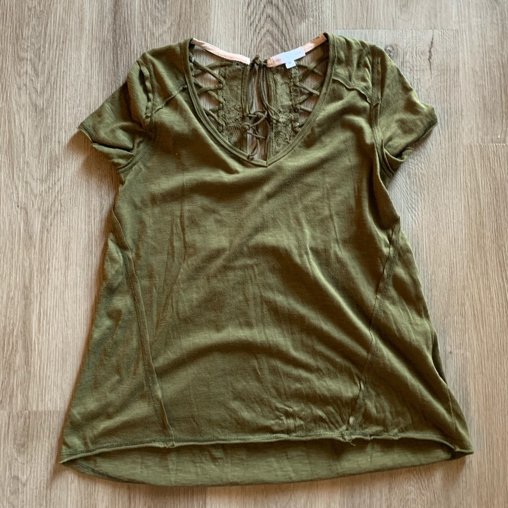 The buckle olive green shirt